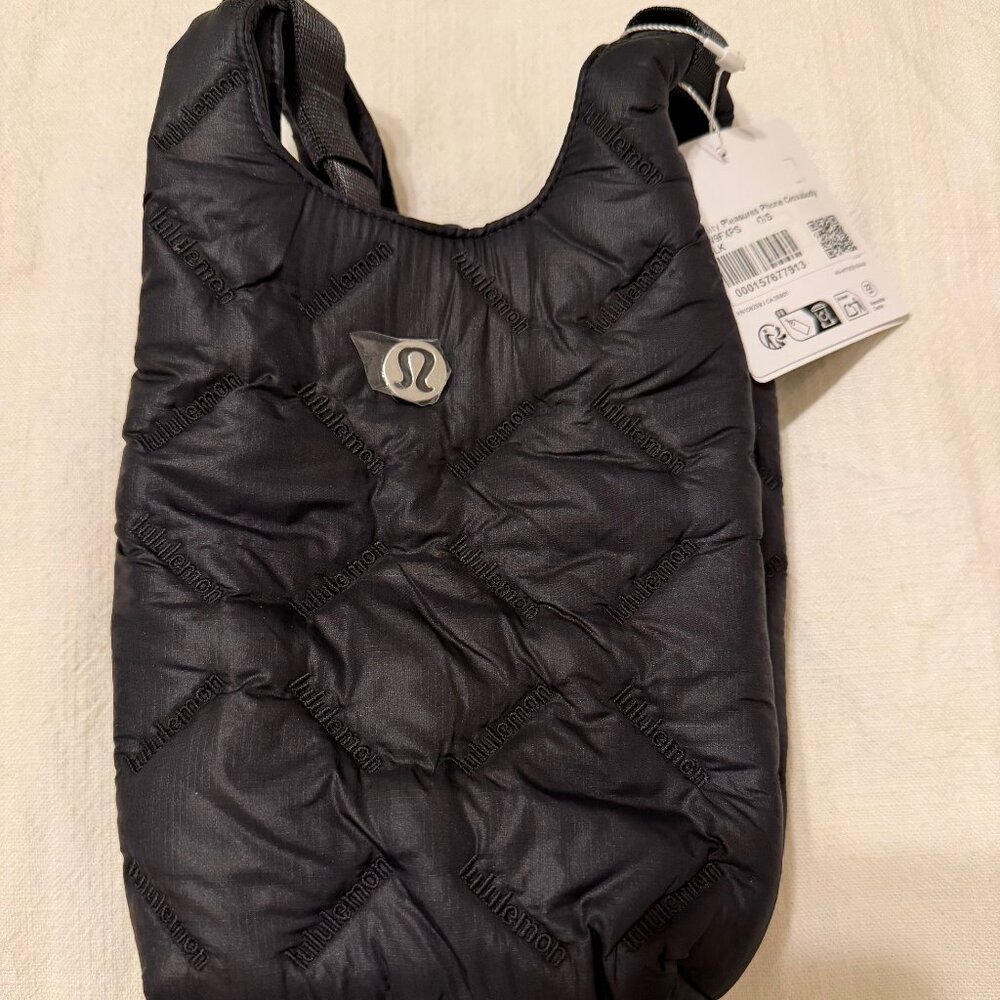 Lululemon Quilty Pleasures Phone Crossbody Bag 1L - BLACK NWT